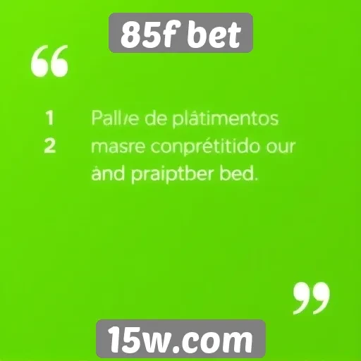 Depoimentos de usuários sobre a experiência na 85f bet